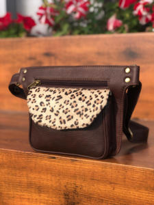 New Western Handmade Genuine Leather Waist Bag With Adjustable <b>Belt</b> Unique Vintage Stylish Fanny Pack Hip Adjustable Waist Bags - Product Image 3