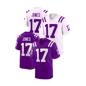 Camiseta de Fútbol Americano Personalizada con Nombre Bordado, Número y Logotipo del Equipo, Camiseta de Entrenamiento para Hombre, Camisetas Deportivas - Product Image 1