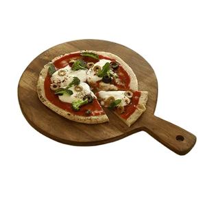 แผ่นไม้กันลื่นขนาด 39.25 ซม. x 29 ซม. หนา 1.25 ซม. สำหรับเสิร์ฟและหั่นพิซซ่า เป็นมิตรกับสิ่งแวดล้อม ล้างในเครื่องล้างจานได้ พร้อมหูจับ - Product Image 1