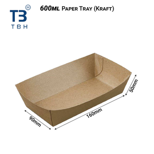 Barquette jetable en papier kraft recyclé de qualité supérieure pour la restauration, les événements et les stands alimentaires – Fournisseur Malaisie - Product Image 6