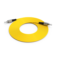 Kabel Serat Optik DAMU G657A2 Tahan Tekuk Singlemode PC Polish 2.0mm 3.0mm PVC LSZH Konektor FC FTTH RoHS/ISO9001