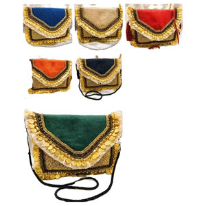 Banjara Indian Vintage Tribal Boho Gypsy Ethnic Clutch Purse Bag Handmade Embroidered Mirror Work Hippie Festival Wallet - Product Image 1
