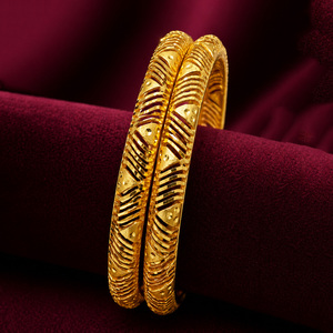ขายส่งเครื่องประดับแฟชั่น กำไลทองชุบ 14K 18K 24K กำไลแบบดั้งเดิม กำไลทองเหลืองชุบทอง เครื่องประดับทองคำเคลือบ Oro Joyeria - Product Image 1