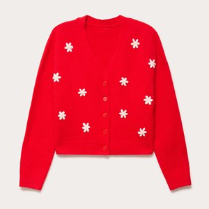 Chemisier en maille respirant à col en V et épaules dénudées pour femme, élégant, boutonné, idéal pour les soirées et les occasions spéciales - Product Image 1