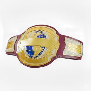 Custom World Heavyweight Championship Wrestling Title Belt 2cm Gold Plates Leather Waterproof Highly Breathable Eco-Friendly - Product Image 1