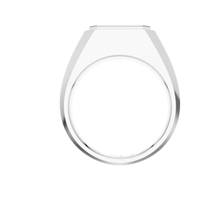 Anillo Unisex de zafiro amarillo con corte de Esmeralda cultivado en laboratorio, oro blanco, Plata de ley, compra a granel, conjunto de bisel de alta calidad, joyería para boda - Product Image 2