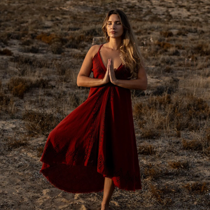 Vestido Bohemio de Algodón con Espalda Descubierta y Cuello en V para Mujer, Vestido Largo de Verano con Estampado de Bloques, Estilo Bohemio para Festivales y Playa - Product Image 2