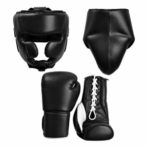 Pink Custom Made <b>Boxing</b> <b>Sparring</b> <b>Set</b> Gloves 3-Piece Head/Groin Guards-Real Leather Breathable Comfortable Durable <b>Sparring</b> Kit - Product Image 4
