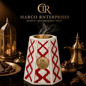 Royal Arabic <b>Bakhoor</b> Burner Handmade <b>Oud</b> Incense Eco-Friendly Long-lasting Anti-Odour Decor for Luxury Islamic Interiors - Product Image 1