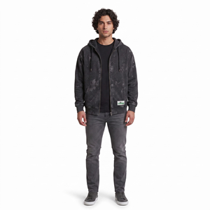 Sudadera Unisex con Capucha, Cierre de Cremallera, Cordón Ajustable, Bolsillos Tipo Canguro, Estilo Urbano/Casual, para Otoño/Invierno/Primavera - Product Image 1