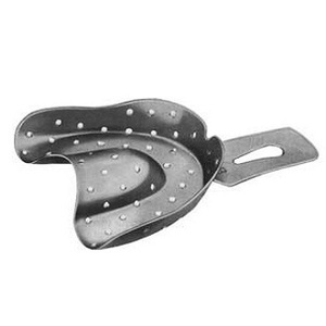 Plateaux d'empreinte dentaire manuels complets pour la bouche, fabriqués au Pakistan, thermoformables, type supérieur et inférieur, en acrylique, certifiés CE - Product Image 3