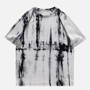 Premium Quality <b>Top</b> Trending Unisex Oversized Crew Neck Hip Hop Multi color <b>rainbow</b> Tie Dye Custom Printed Men's Summer T-shirts - Product Image 3