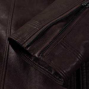 Genuine <b>Leather</b> Motorcycle <b>Jacket</b> for <b>Men</b> Premium Riding Apparel with Comfortable Tailored Fit - Product Image 5