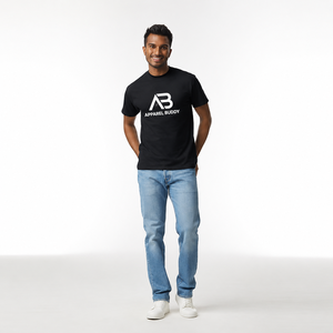 T-shirt décontracté pour homme AMY Brand 100% coton, manches courtes, uni, broderie sur le devant, respirant, coupe classique, logo personnalisé, vente en gros - Product Image 2