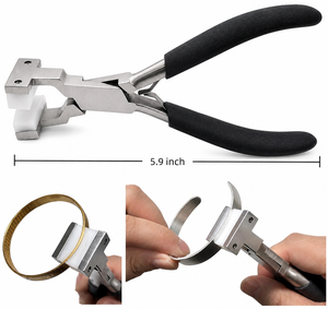 Pince à plier les bracelets professionnelle en acier inoxydable, outil de fabrication de bijoux pour le pliage, l'enroulement et la mise en forme des métaux, et fournitures d'artisanat - Product Image 2