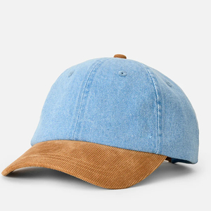Casquettes 6 panneaux en tissu denim premium 2026 avec sangle réglable au dos, broderie personnalisée, service OEM ODM - Product Image 1