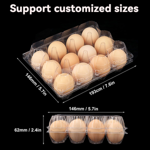 Bán Buôn Nhựa Trong Suốt Khay Trứng Lưu Trữ Container Trứng Gà Chủ Bao Bì Cho Gia Đình Trang Trại Thị Trường Tủ Lạnh - Product Image 4