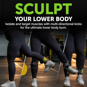 Poids de cheville réglables pour la perte de poids, unisexes, en néoprène et acier inoxydable, avec sangle de cheville. - Product Image 4