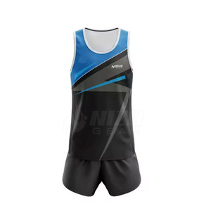 Conjunto de Uniforme Deportivo de Alta Calidad para Hombre, en Poliéster, para Atletismo, Personalizable, Transpirable, para Entrenamiento Deportivo - Product Image 2