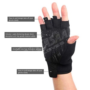 Guantes de Ciclismo Ligeros Negros de Moda, Precio al por Mayor, con Logotipo Personalizado - Product Image 3