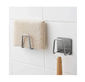 White Color Stainless Steel Sponge holder Kitchen Standing Non Folding Draining <b>Rack</b> Stylish Decorative Crafts In Hot Sale - Product Image 4