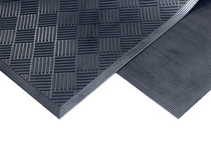 Heavy-Duty <b>Rubber</b> Scraper Doormat Criss-Cross Basketweave Anti-Slip <b>Outdoor</b> Entrance <b>Mat</b> - Product Image 4