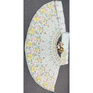 Vestidos de fiesta elegantes de Lehenga Choli para fiesta bordados de diseñador - Product Image 3