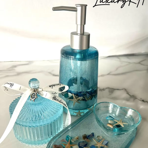 Juego de Baño de Resina Único, en Oferta, Hermoso, de Calidad Especial, Decoración Navideña para el Hogar con Diseño de Modelo, Precio de Fábrica - Product Image 1