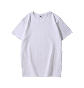 Camiseta de Algodón Lisa para Hombre, Manga Corta, Cuello Redondo, Corte Regular, Color Sólido, Ropa Casual, Negro, Blanco - Product Image 2
