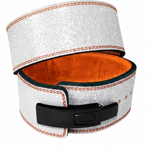 Ceinture de musculation à levier en cuir 13MM unisexe avec paillettes, pour squat, soulevé de terre et entraînement de force, avec soutien lombaire - Product Image 6
