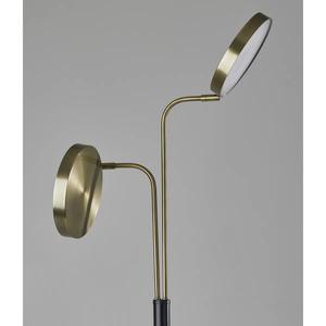 Lámpara de Pie de Metal Dorado de Lujo con Base de Mármol y Pantalla de Lino para Decoración de Interiores de Primera Calidad - Product Image 5