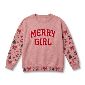 Pullover <b>Long</b> <b>Sleeve</b> Casual Winter <b>Top</b> Soft Fleece Seasonal Sweatshirt Custom Women's Streetwear Apparel Cotton <b>Top</b> - Product Image 5