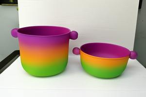 Vase rond texturé de luxe moderne |   Vase créatif en céramique dorée |   Vase décoratif élégant en spirale géométrique pour comptoir - Product Image 3