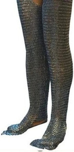 Armadura de Pierna Medieval de Acero con Malla de Cadena 3D Tradicional, Lista para la Batalla, Disfraz de Caballero Renacentista, Tallas Personalizadas - Product Image 3