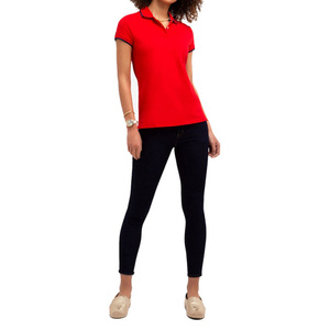 Camisetas polo de algodón suave con diseño sencillo para mujer, cómodas para el día a día, camisetas polo de moda para mujer - Product Image 2