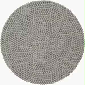 Tapis rond en feutre, tapis en laine fait main, tapis moderne beige neutre |   Tapis en laine Pebble Loop pour salon, chambre à coucher - Product Image 3