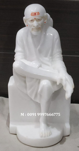 Best Marble Dwarkamai Sai Baba Hindu Lord Artistic Handmade Statue - Product Image 5