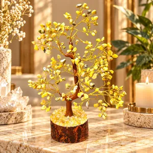 Al por mayor: Bola de Reiki tallada en cristal de jaspe abeja, Árbol del dinero, Gema artesanal decorativa, Bonsái, Hada del amor, Decoración para el hogar - Product Image 5