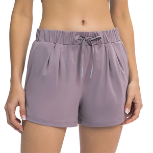 Pantalones Cortos Casuales de Verano para Mujer con Cintura Elástica de Algodón, Estilo Básico, con Lazos Delanteros, Ideales para Descansar - Product Image 4