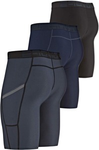 BNSB Custom <b>Men</b> <b>Compression</b> <b>Shorts</b> With Pocket Quick Dry 4 Way Stretch Gym Running Fitness Sports Base Layer OEM Wholesale - Product Image 2