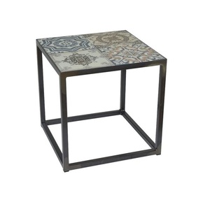 Table basse moderne en fer émaillé, personnalisable, écologique et durable, avec pierres précieuses, pour salon domestique - Nouveauté en vente - Product Image 1