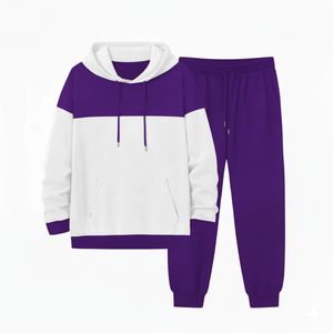 Conjunto Deportivo Personalizado con Logotipo Bordado, Sudadera con Capucha y Pantalones de Chándal de Felpa de 330 GSM para Hombre - Product Image 1