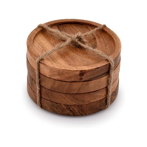 Posavasos de Madera de Calidad Superior, Económicos, para Cafetería, Comedor, Oficina, Personalizables, Elegantes, Duraderos y con un Aspecto Estilizado - Product Image 2