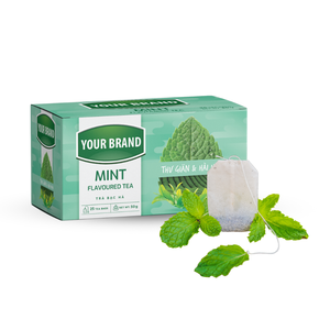 Sachet de thé aux herbes de gros OEM Sachets de thé noir parfumés Sachet double chambre Boîtes de thé étiquettes dorées - Product Image 5