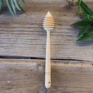 Cuillère à miel classique en bois pour accessoires de pot à miel, idéale pour le service de thé et les essentiels de table à petit-déjeuner - Product Image 1