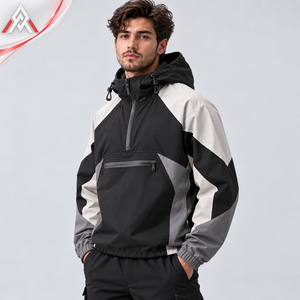 High Quality Hooded <b>Men</b> Windbreaker <b>Jacket</b> <b>Lightweight</b> Fabric Windproof <b>Waterproof</b> <b>Breathable</b> Comfortable Fit Winter Casual - Product Image 5