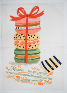 Paño de Cocina de Lino Estampado Navideño Blanco, Hermoso y Sostenible, al Mejor Precio para Uso en la Cocina - Product Image 4