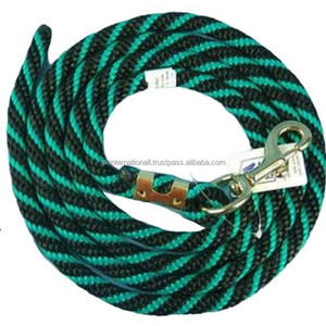 Cuerda de plomo de algodón de colores resistentes para caballos con gancho de presión de latón Cuerdas y accesorios de plomo de caballo de nailon PP - Product Image 2