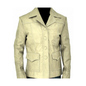 Premium <b>Women</b> Leather <b>Jacket</b> with Stand Collar Durable Genuine Leather and Wholesale MOQ Available - Product Image 6