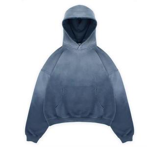 Sweat-shirts pour hommes en coton de qualité supérieure, effet délavé soleil, délavé à l'acide, couleur dégradée - Product Image 1